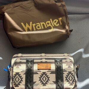 Wrangler Tan and Black Geometric Bag
